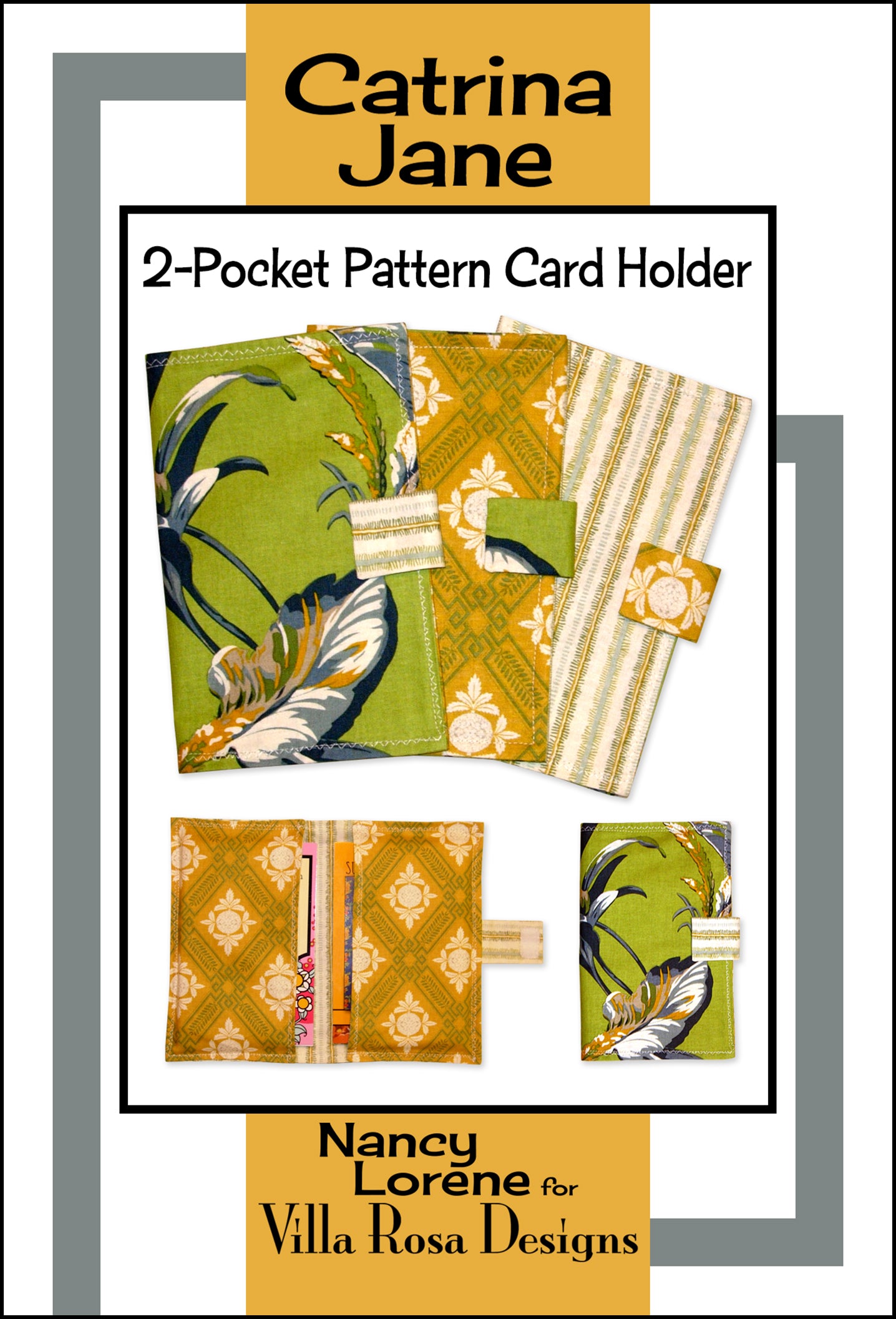 Catrina Jane – Two-Pocket Pattern Card Holder | PDF Sewing Pattern