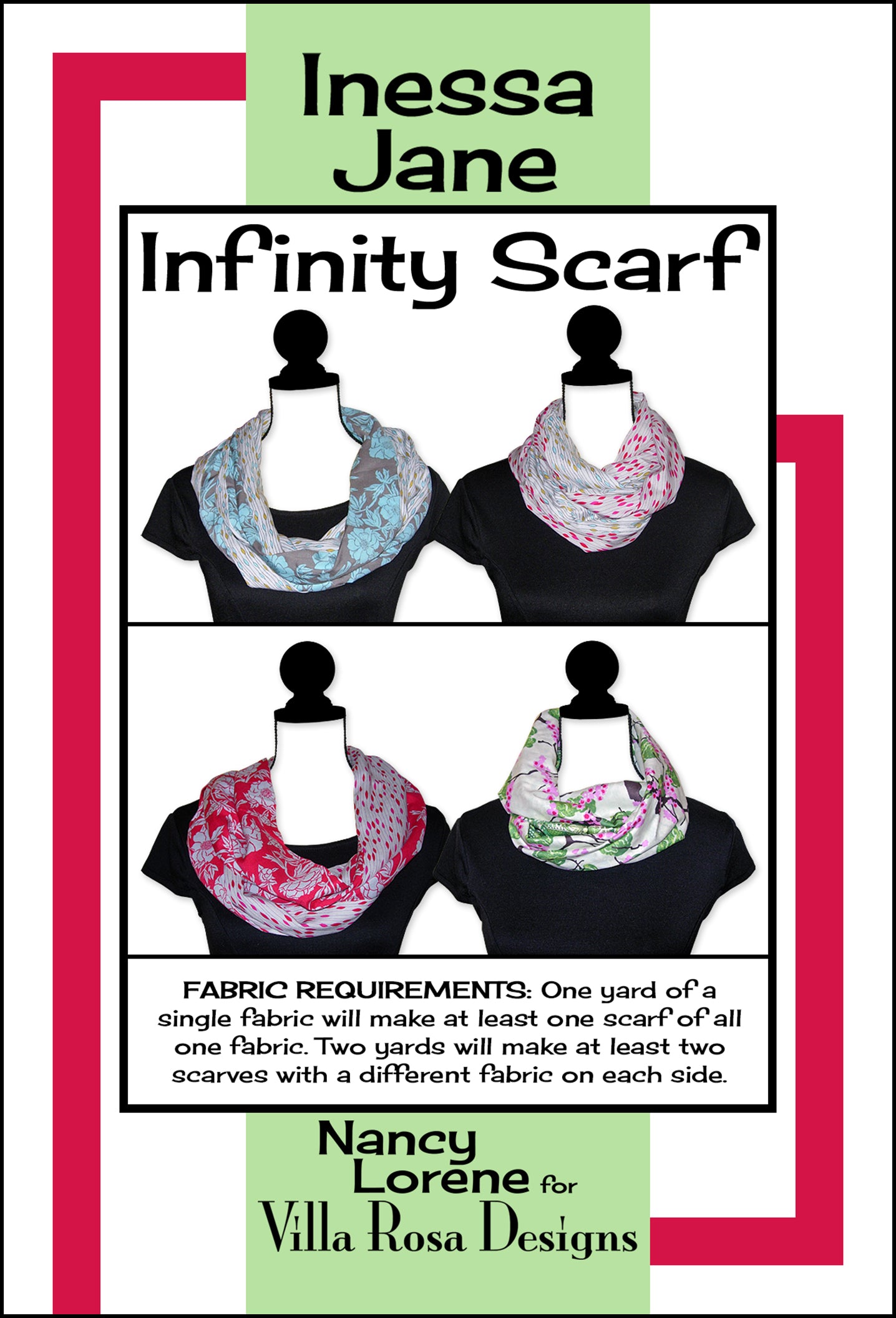 Inessa Jane – Infinity Scarf | PDF Sewing Pattern