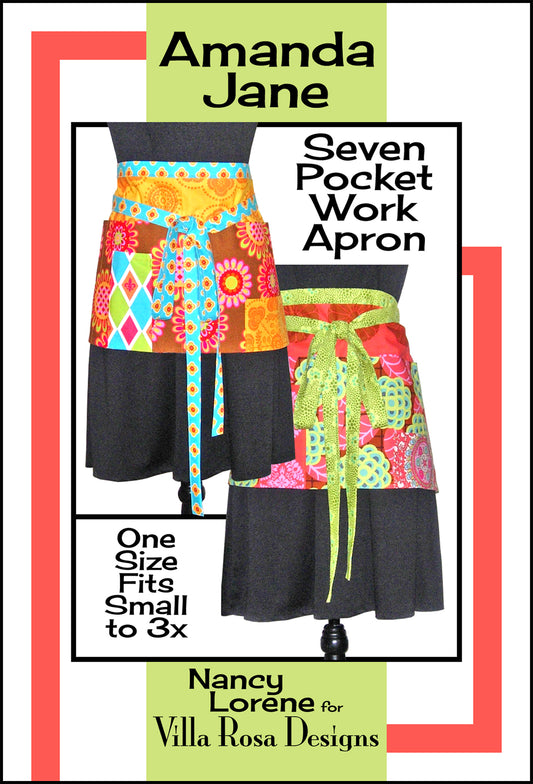 Amanda Jane – Seven-Pocket Work Apron | PDF Sewing Pattern