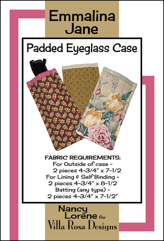 Emmalina Jane – Padded Eyeglass Case | PDF Sewing Pattern